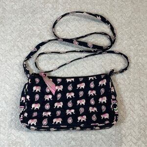 Vera Bradley Retired Pink Elephant Convertible Mini Crossbody Bag | Y2K Preppy